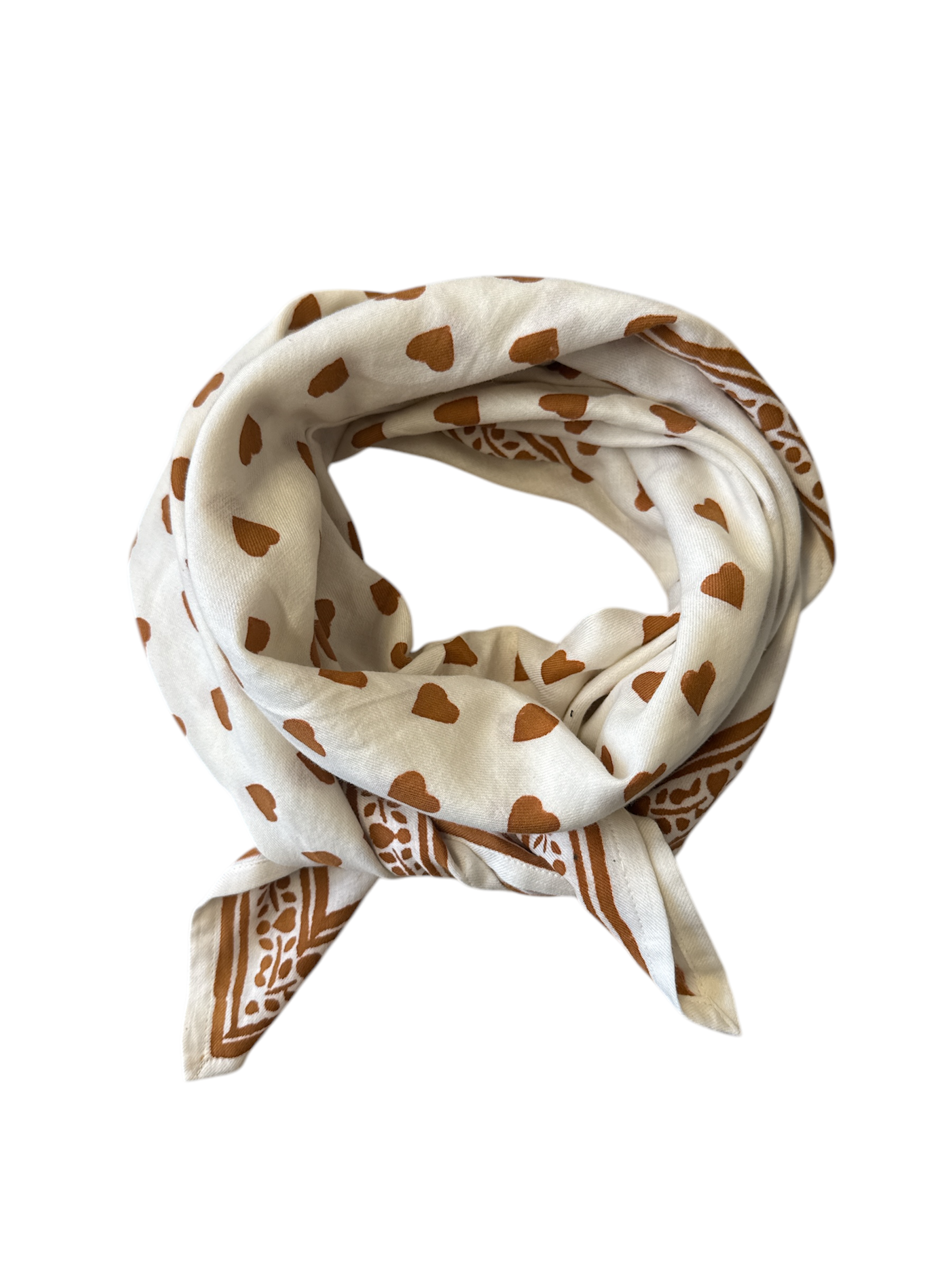 Flora Hazelnut Adult Scarf 100 cm