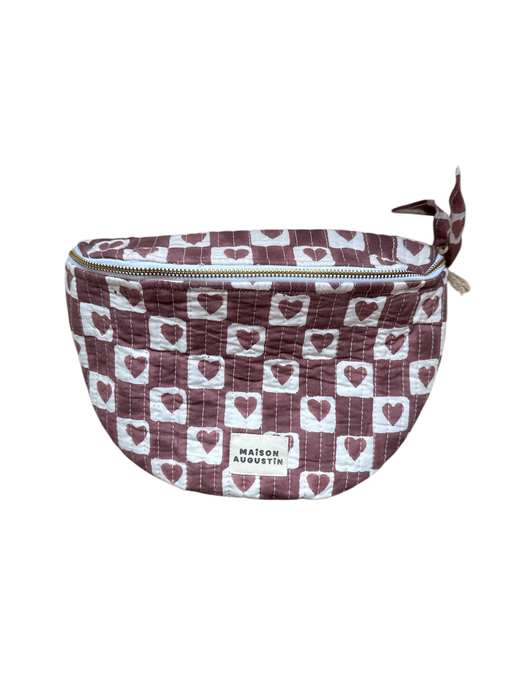 Sac Banane Coeur Prune Mum