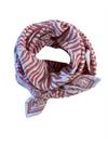 Foulard Adulte Zèbre Rose 100 cm