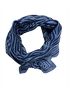 Foulard Adulte Zèbre Indigo 100 cm