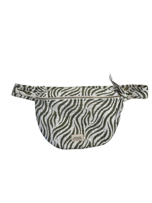 Sac Banane Mum Zebre Kaki