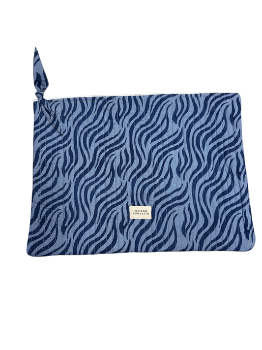 Housse ordinateur Zebre  Indigo