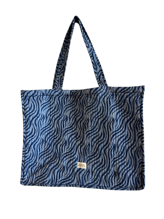 Cabas Zebre Indigo