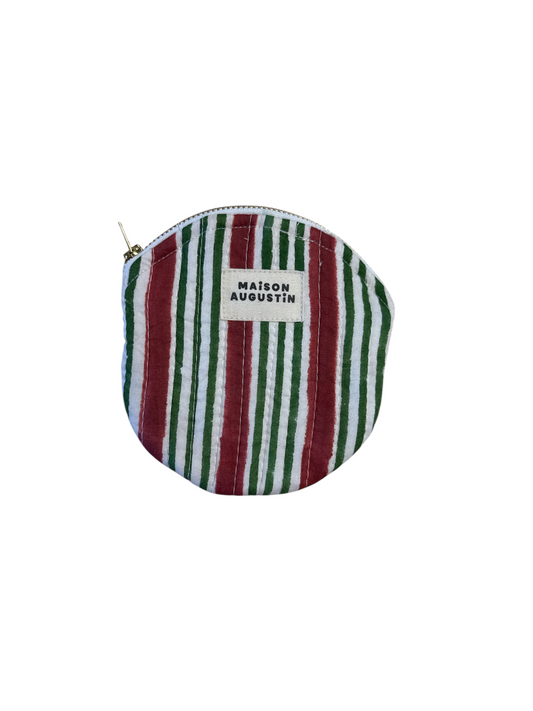 Porte Monnaie Stripe Brique