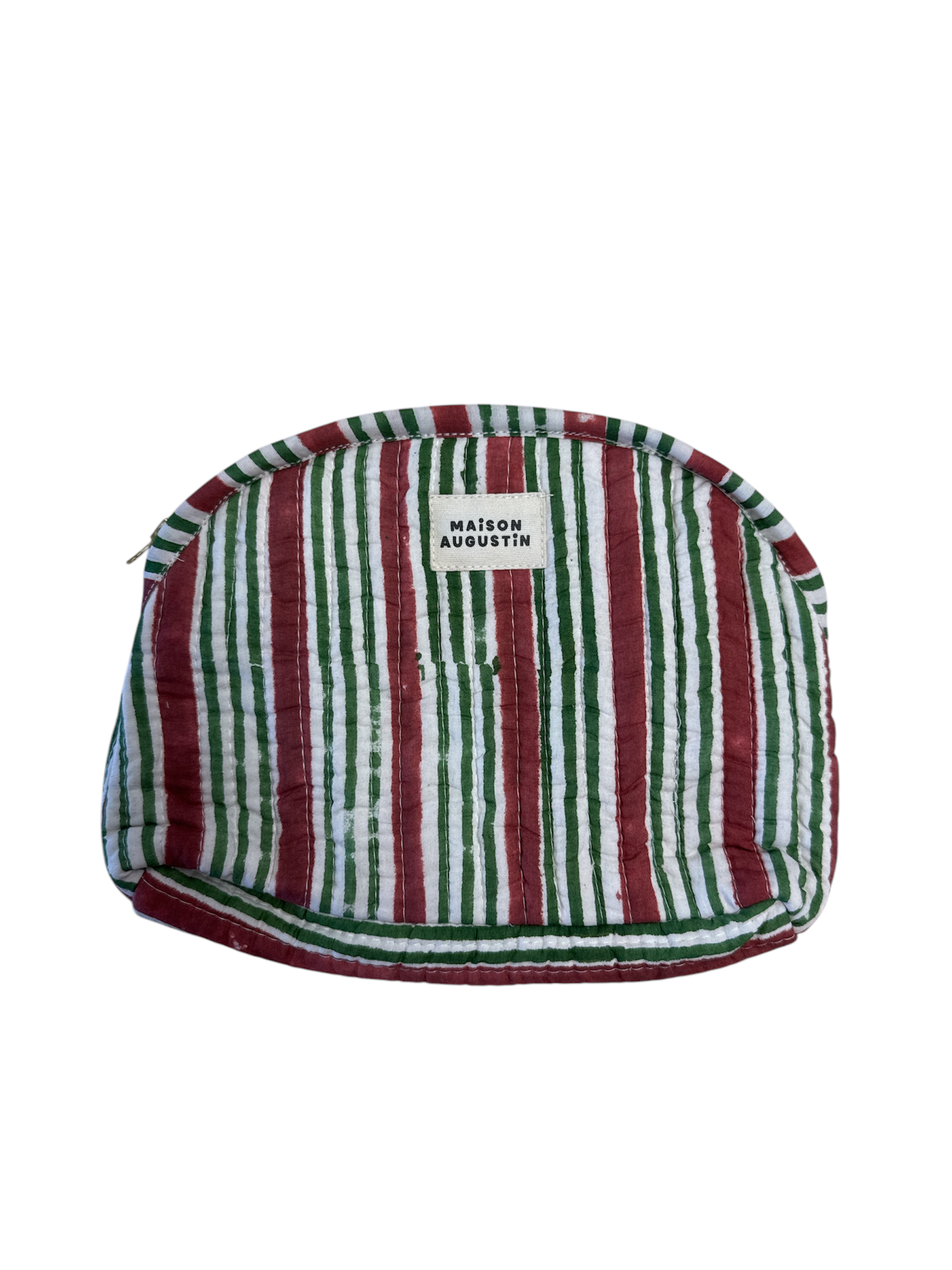 Trousse Make up Stripe Brique