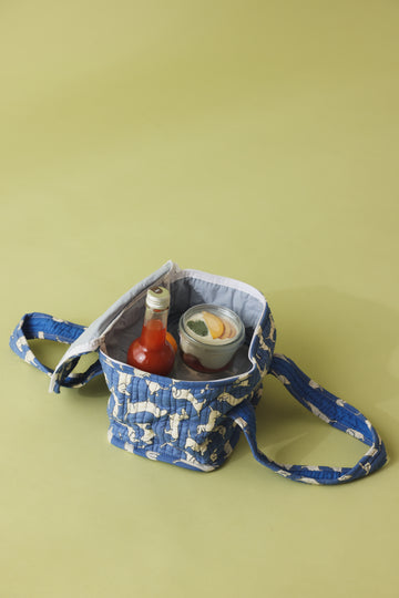 Lunchbox teckel blue