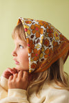 Foulard Bébé Enfant Flower Doré