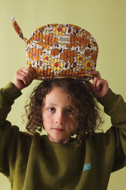 Trousse Make up Flower doré