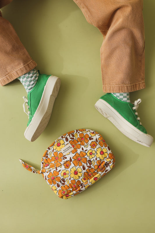 Trousse Make up Flower doré