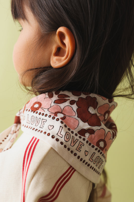 Foulard Bébé Enfant Flower Brown