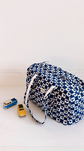 Sac Week end Damier Bleu