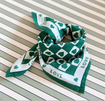 Foulard Bébé Enfant Coeur Sapin 50 cm