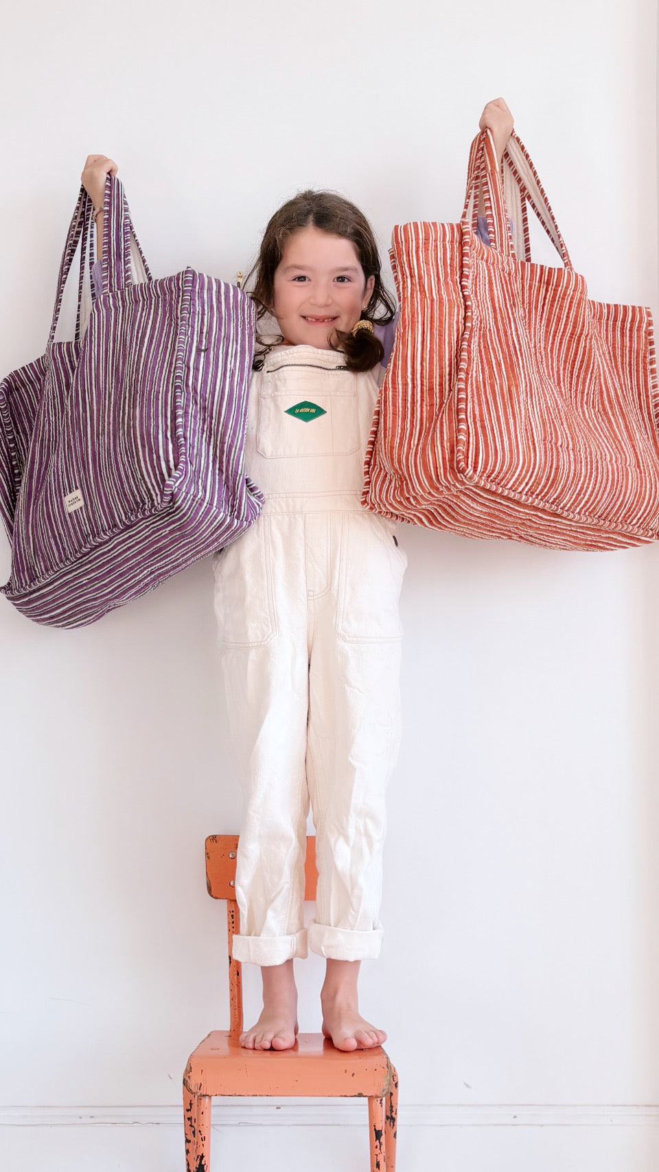 Cabas Stripe Purple