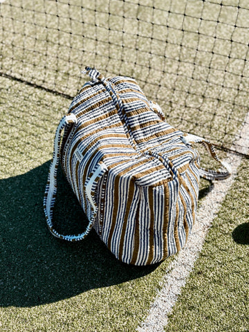 Sac Week end Stripe Kaki