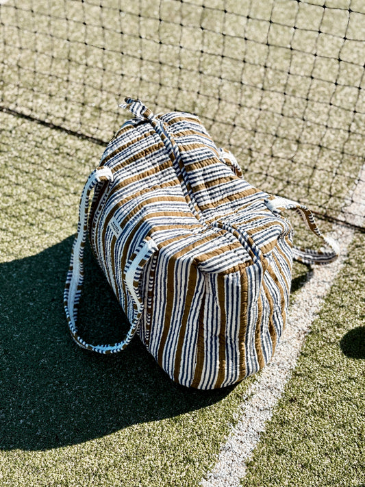 Sac Week end Stripe Kaki