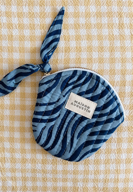 Porte Monnaie Zebre Indigo
