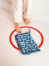 Grande pochette teckel blue