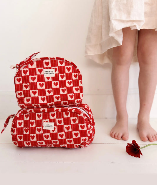 Trousse de toilette Coeur Rubis