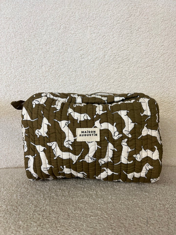 Trousse de toilette Teckel Kaki