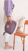 Trousse Make up Stripe Purple