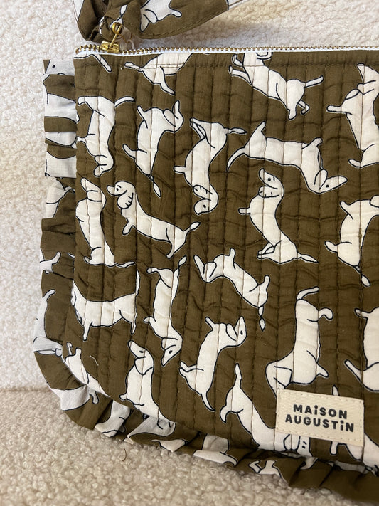 Grande Pochette Teckel Kaki