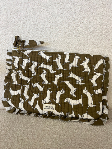 Grande Pochette Teckel Kaki