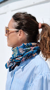 Foulard Adulte Matis bleu 100 cm
