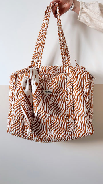 Sac Week end Zebre Camel