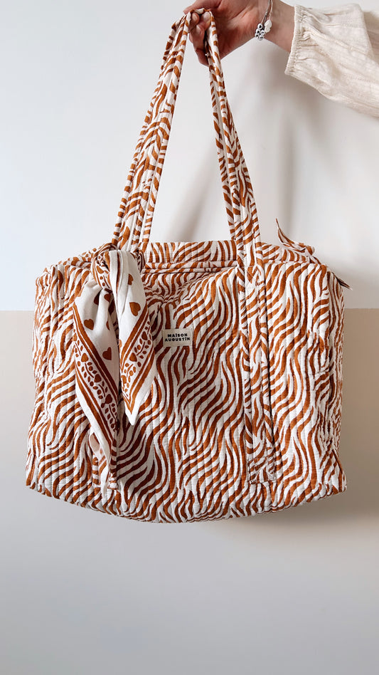 Sac Week end Zebre Camel