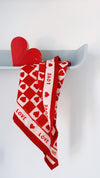 Foulard Bébé Enfant Coeur Rubis 50 cm