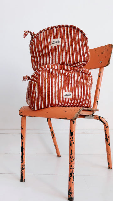 Trousse de toilette Stripe Brown