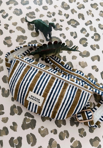 Sac Banane Kids Stripe Kaki