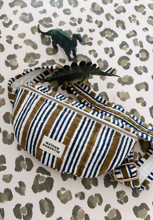 Sac Banane Kids Stripe Kaki