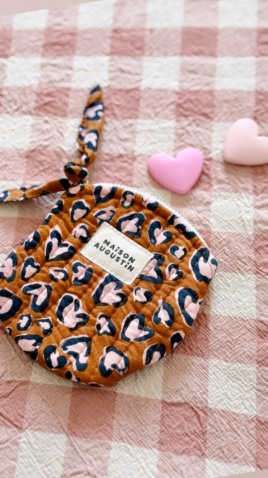 Porte Monnaie leo camel