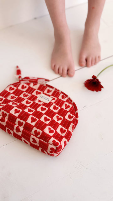 Trousse Make up Coeur Rubis