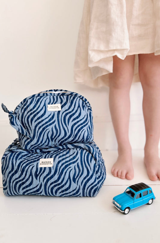 Trousse de toilette Zebre Indigo