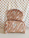 Trousse Make up Zebre camel