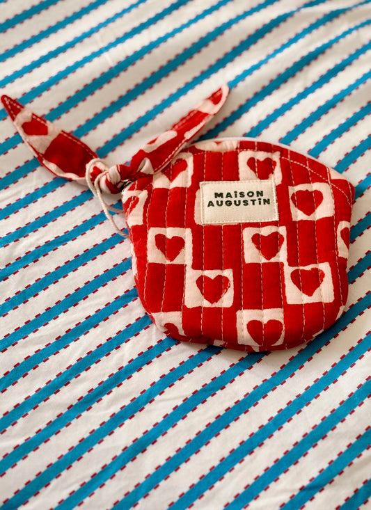 Porte Monnaie Coeur Rubis