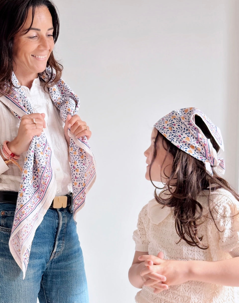 Foulard Bébé Enfant Love Nude 50 cm