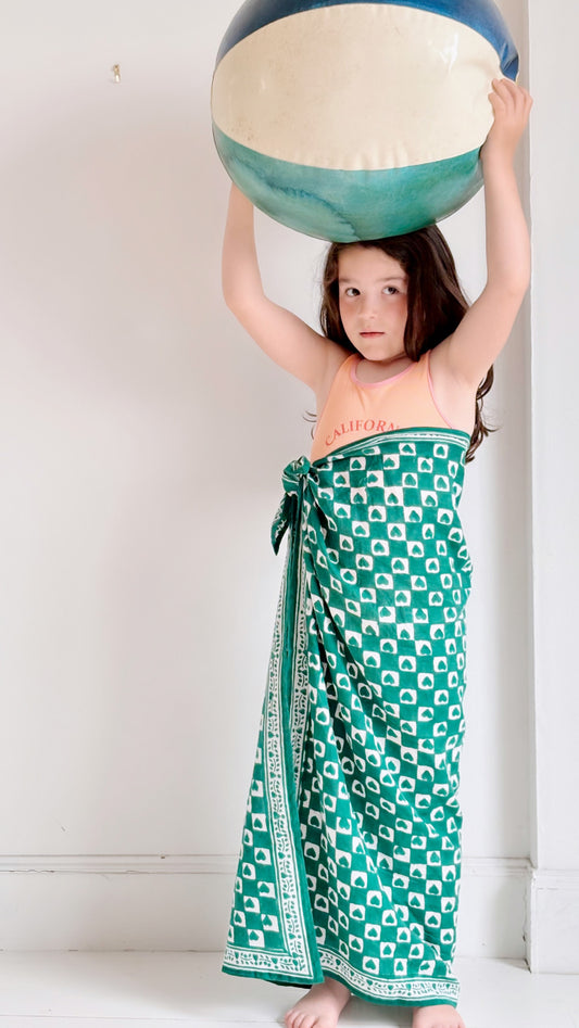 Foulard Adulte Coeur Sapin 100cm