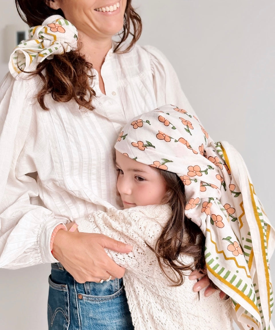 Foulard Bébé Enfant Pink Bloom