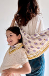 Foulard Bébé Enfant Purple Bloom