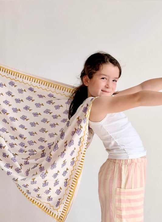 Foulard Adulte Purple Bloom