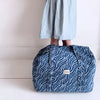 Sac Week end  Zebre Indigo