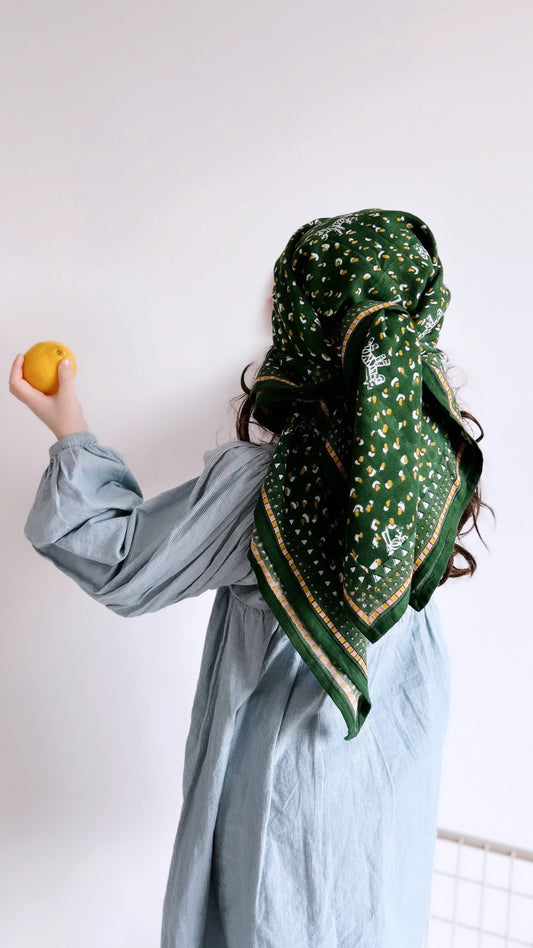 Foulard Adulte Zebra Gazon