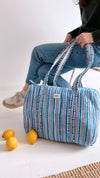 Sac Week end Stripe Bleu