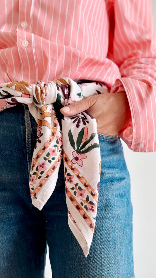 Foulard Adulte Matis Corail  100 cm